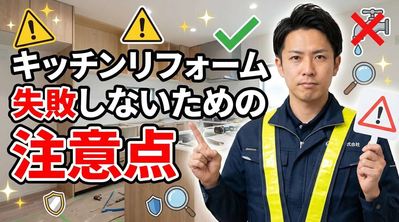キッチンリフォームで失敗しないための注意点