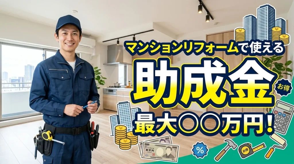 マンションリフォームで使える助成金