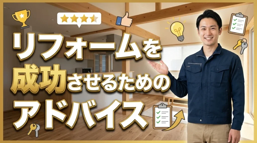 リフォームを成功させるための総合アドバイス