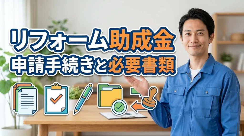 リフォーム助成金の申請手続きと必要書類