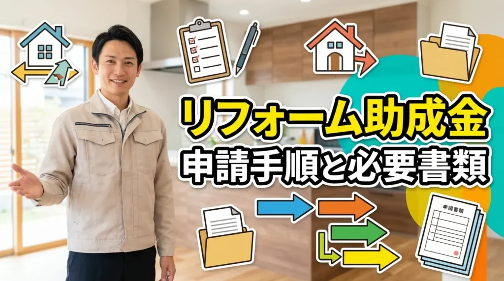 リフォーム助成金の申請手順と必要書類