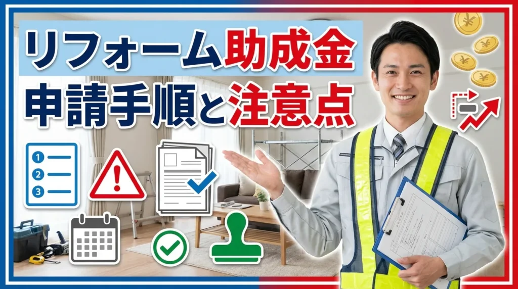 リフォーム助成金の申請手順と注意点