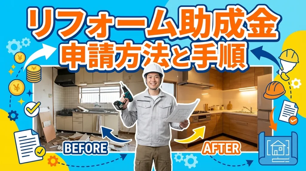 リフォーム助成金の申請方法と手順