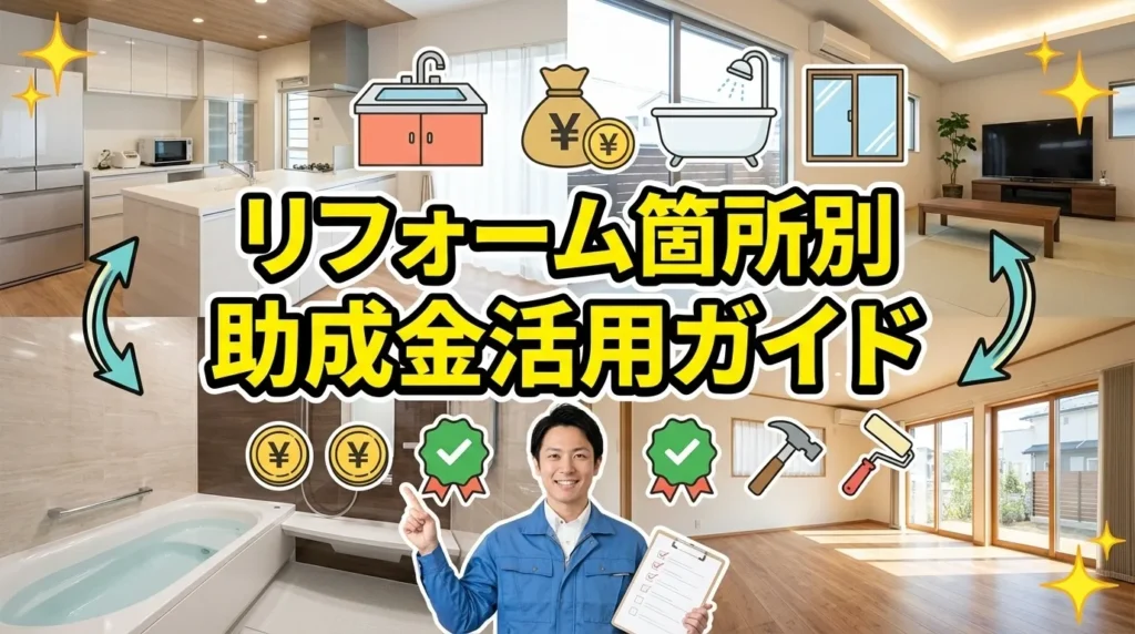 リフォーム箇所別の助成金活用ガイド