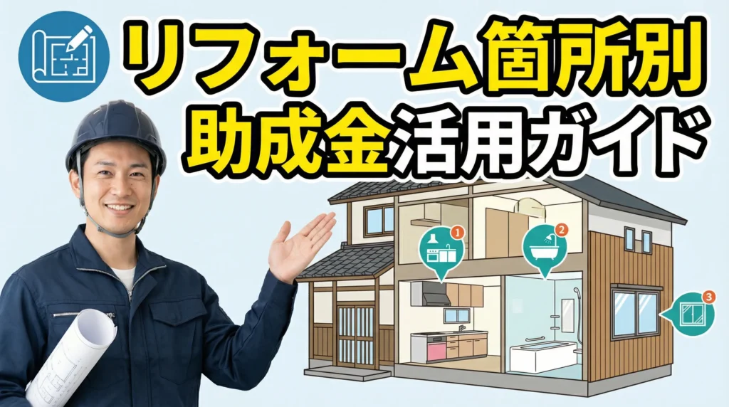 リフォーム箇所別の助成金活用ガイド