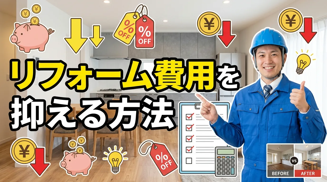 リフォーム費用を抑える方法