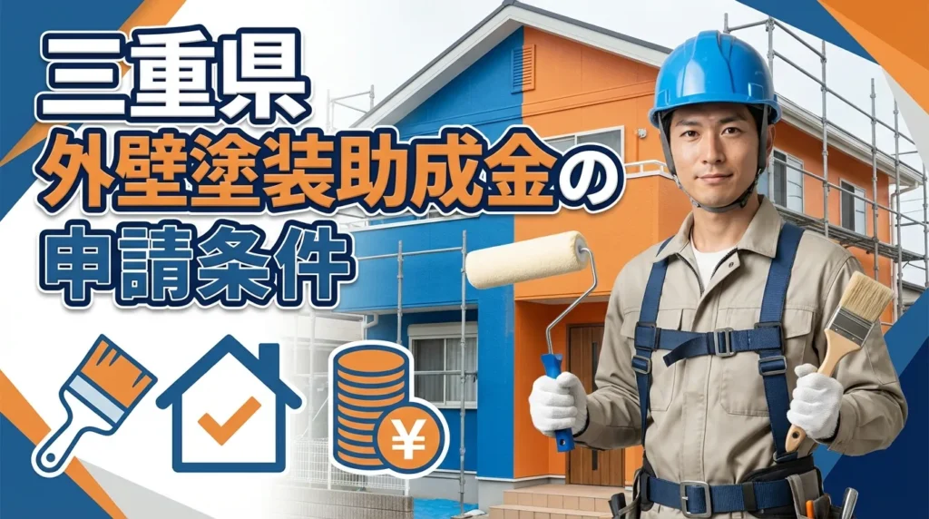 三重県の外壁塗装助成金の申請条件を徹底解説