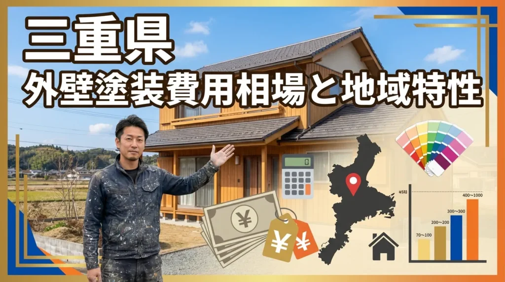 三重県の外壁塗装費用相場と地域特性