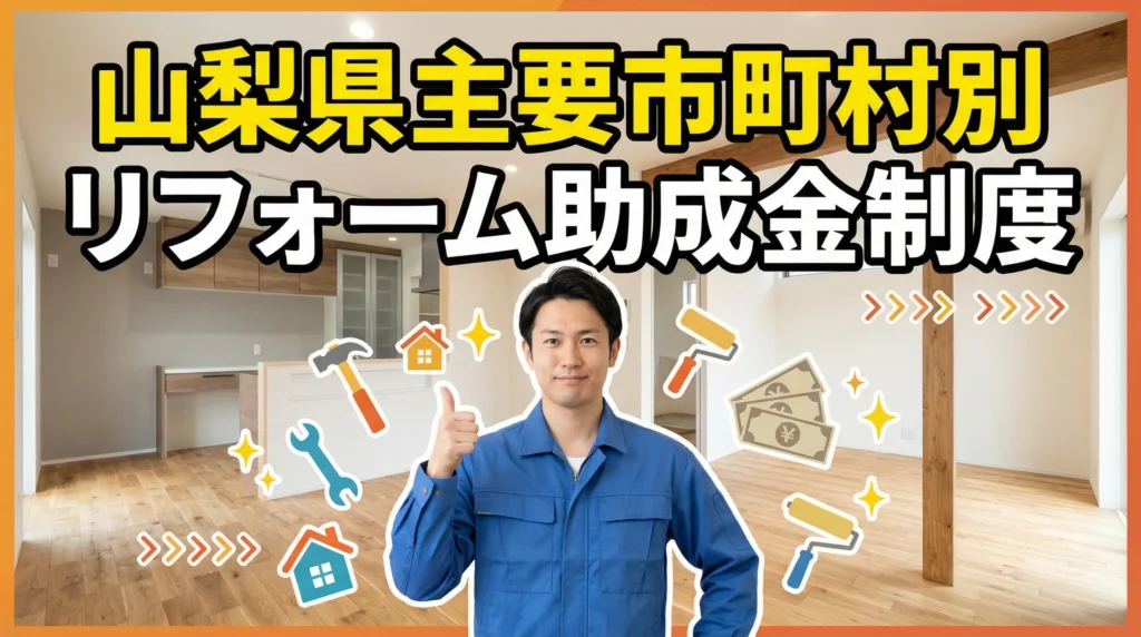 主要市町村別のリフォーム助成金制度