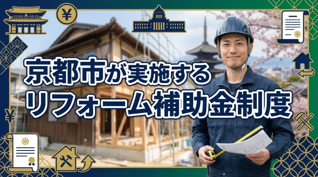 京都市が実施するリフォーム補助金制度【京都市内限定】