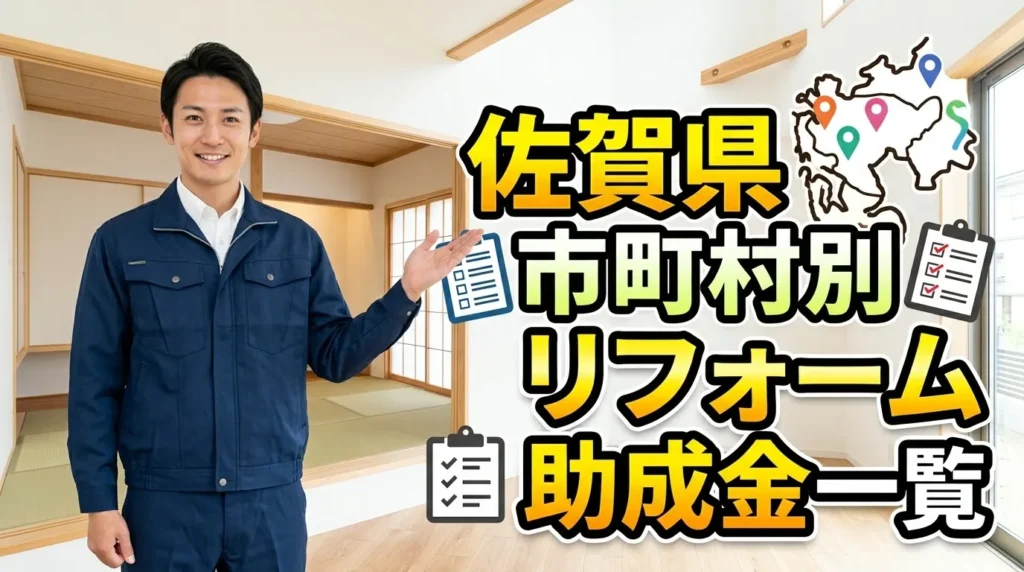 佐賀県の市町村別リフォーム助成金一覧