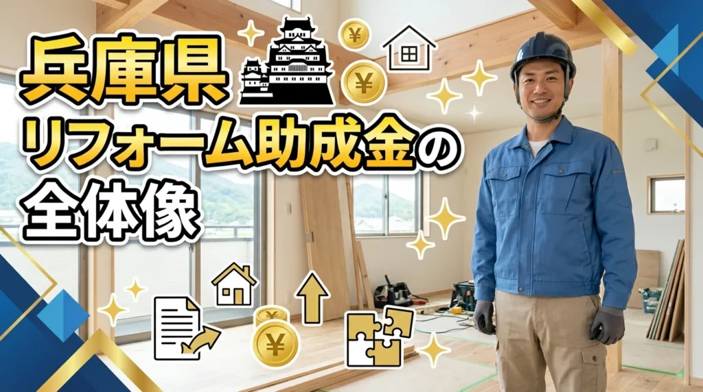 兵庫県で利用できるリフォーム助成金の全体像