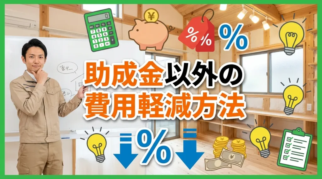 助成金以外の費用軽減方法