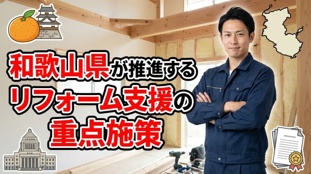和歌山県が推進するリフォーム支援の重点施策