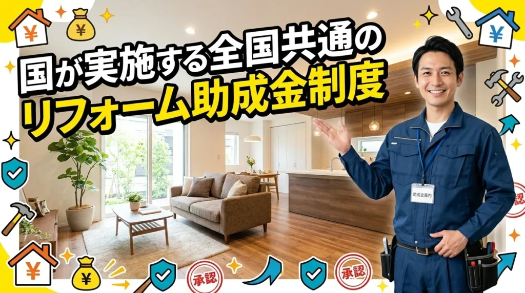 国が実施する全国共通のリフォーム助成金制度