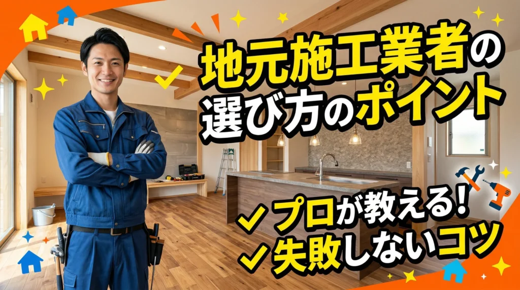地元施工業者の選び方のポイント
