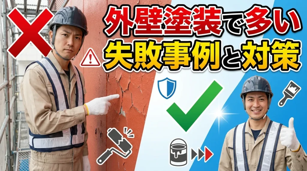 外壁塗装で多い失敗事例と香川県での対策