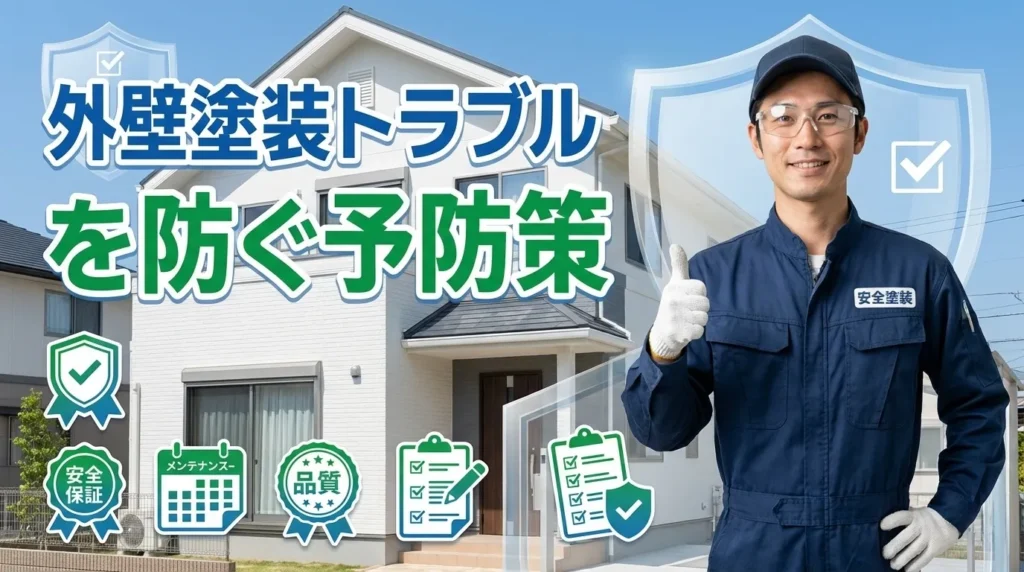 外壁塗装のトラブルを防ぐための具体的な予防策