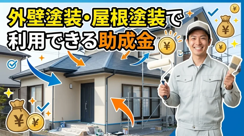 外壁塗装・屋根塗装で利用できる助成金
