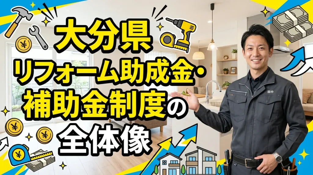 大分県のリフォーム助成金・補助金制度の全体像