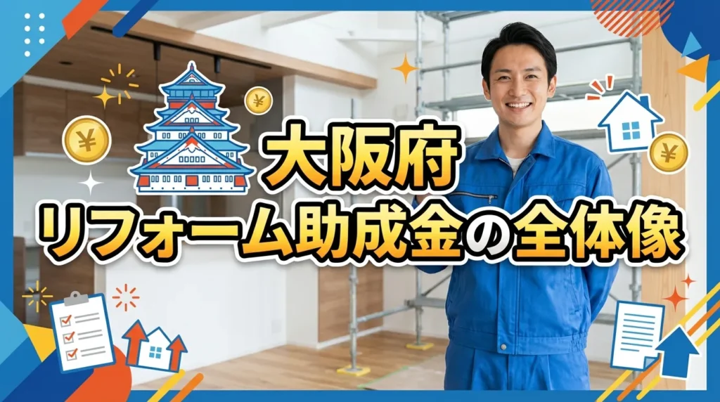 大阪府で利用できるリフォーム助成金の全体像