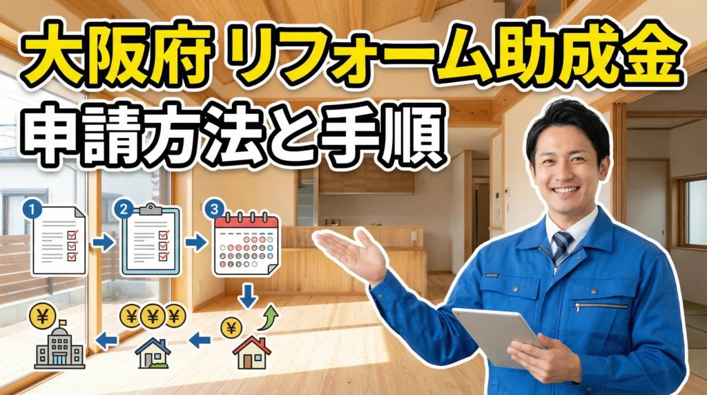 大阪府リフォーム助成金の申請方法と手順