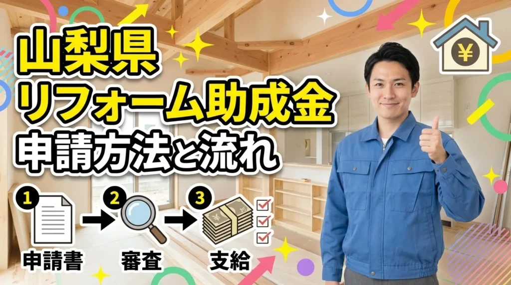 山梨県リフォーム助成金の申請方法と手続きの流れ