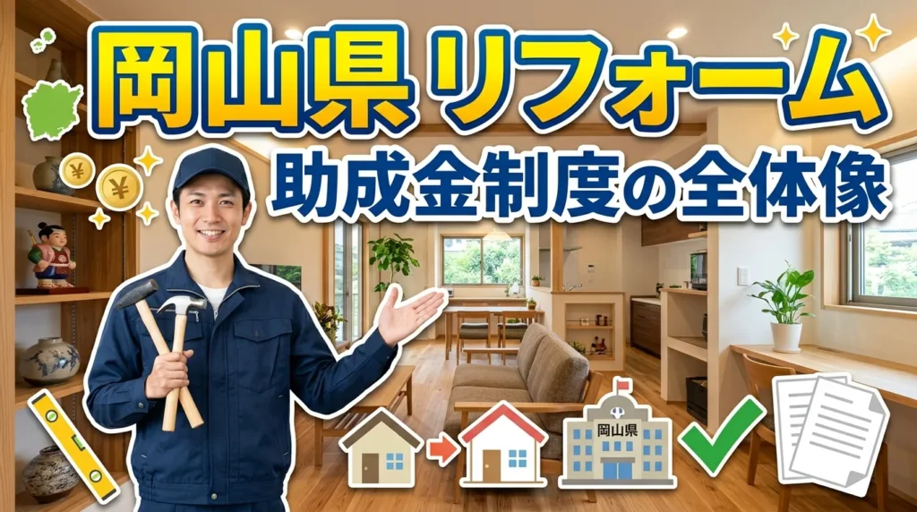 岡山県のリフォーム助成金制度の全体像