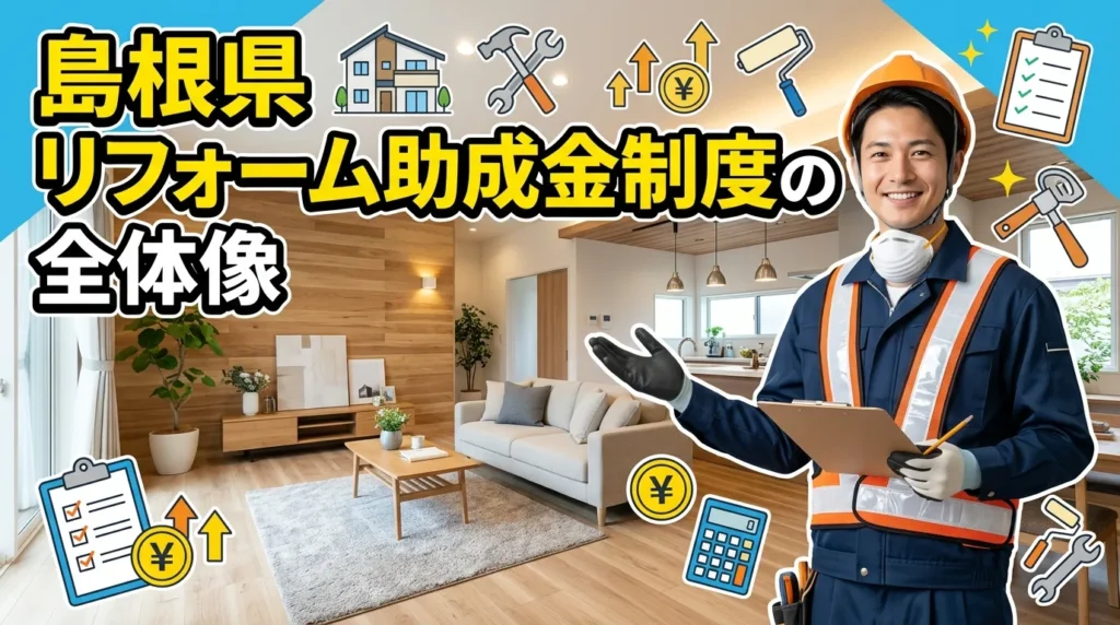 島根県のリフォーム助成金制度の全体像