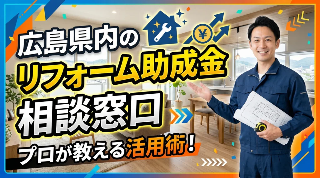 広島県内のリフォーム助成金相談窓口