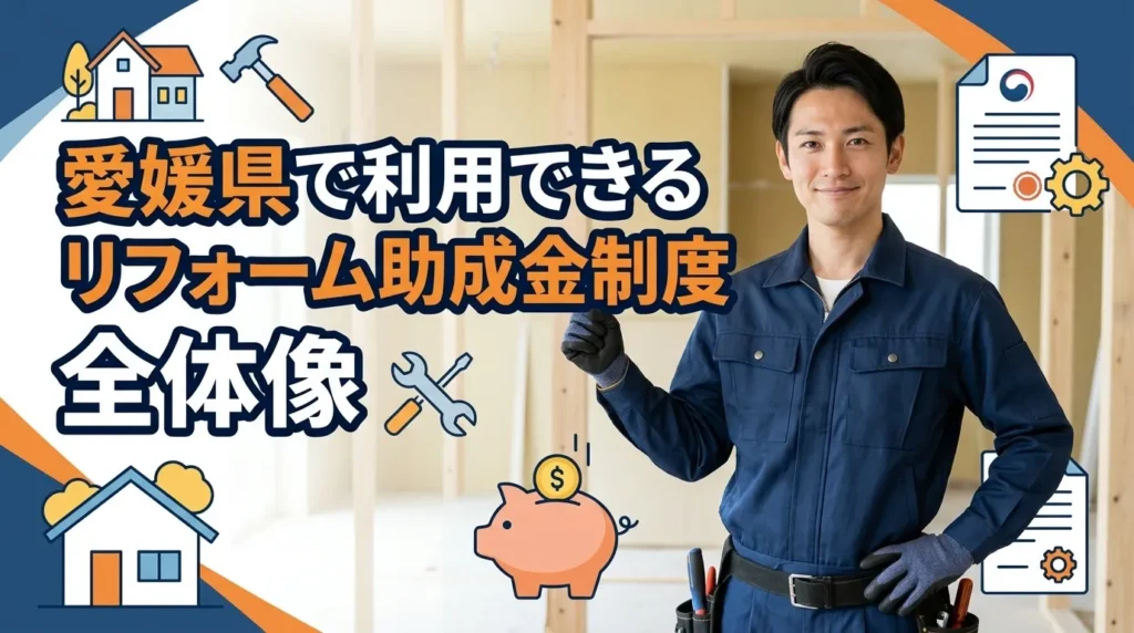 愛媛県で利用できるリフォーム助成金制度の全体像