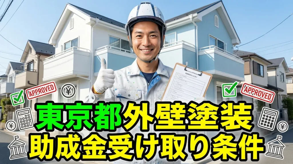 東京都で外壁塗装助成金を受け取るための基本条件