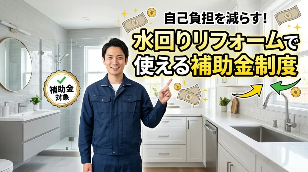 水回りリフォームで使える補助金制度