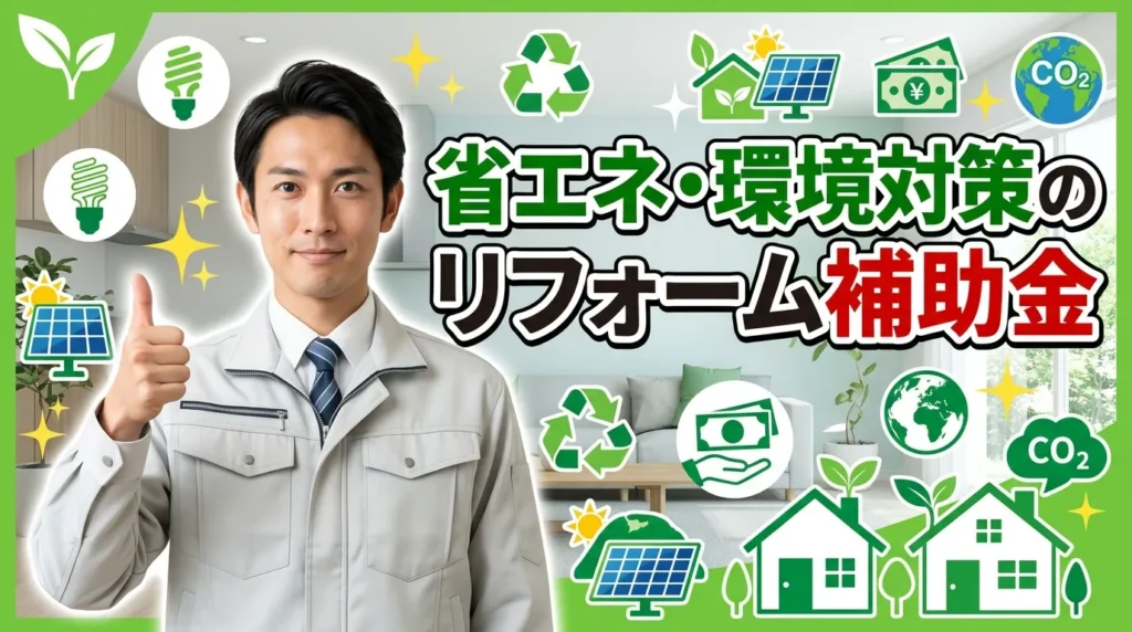 省エネ・環境対策のリフォーム補助金