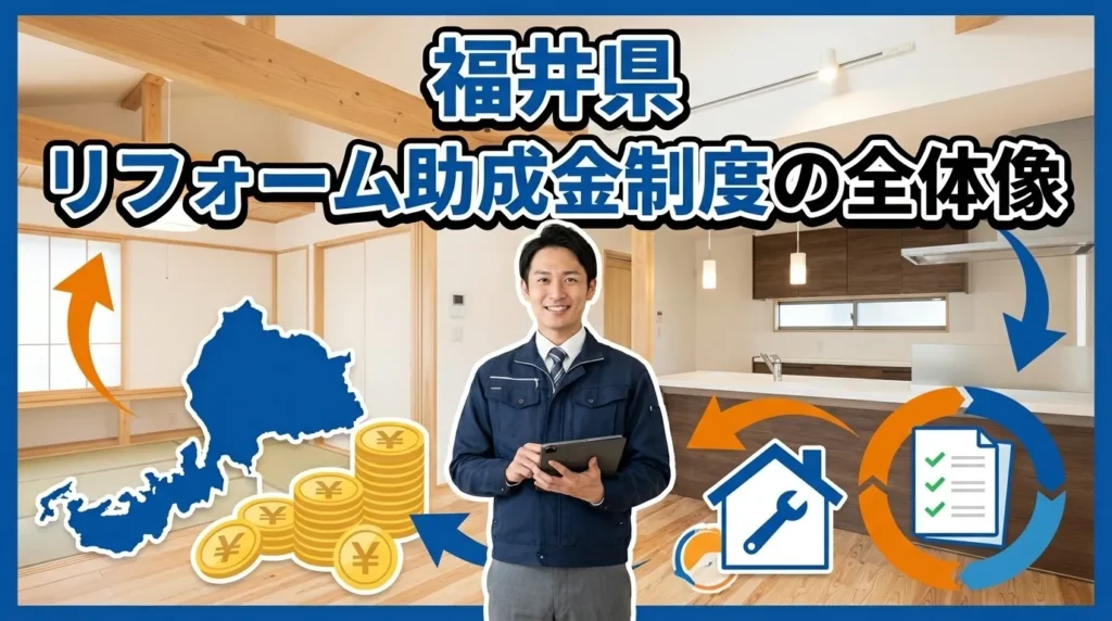 福井県のリフォーム助成金制度の全体像
