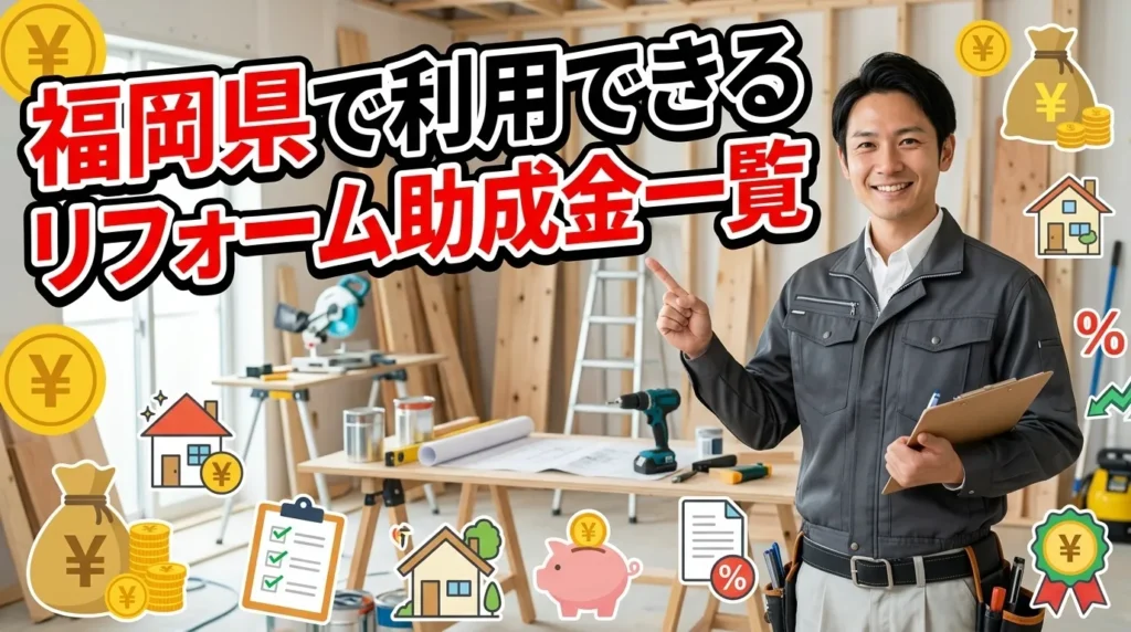 福岡県で利用できる2025年最新のリフォーム助成金一覧
