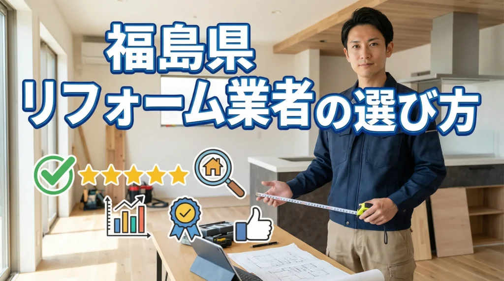 福島県でリフォームを依頼する際の業者選び