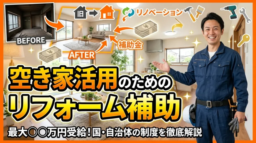 空き家活用のためのリフォーム補助