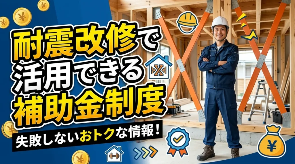 耐震改修で活用できる補助金制度