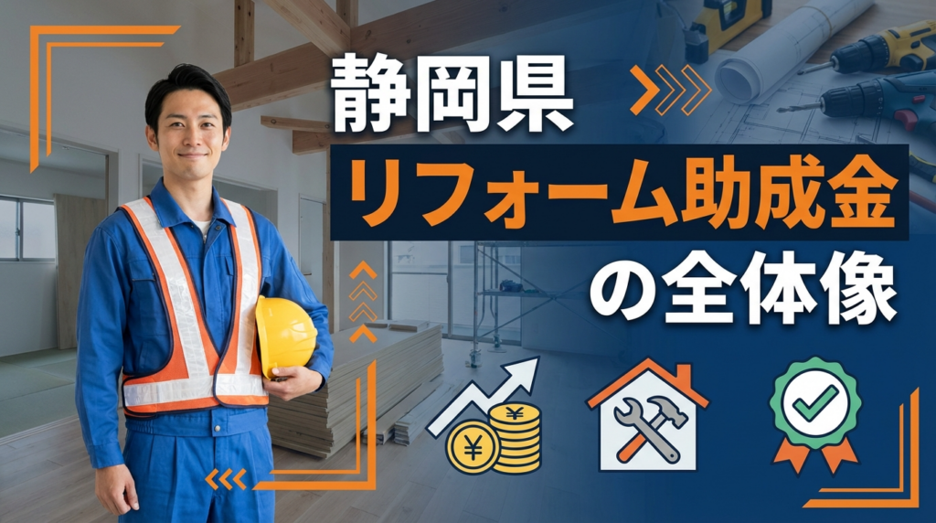 静岡県で利用できるリフォーム助成金の全体像