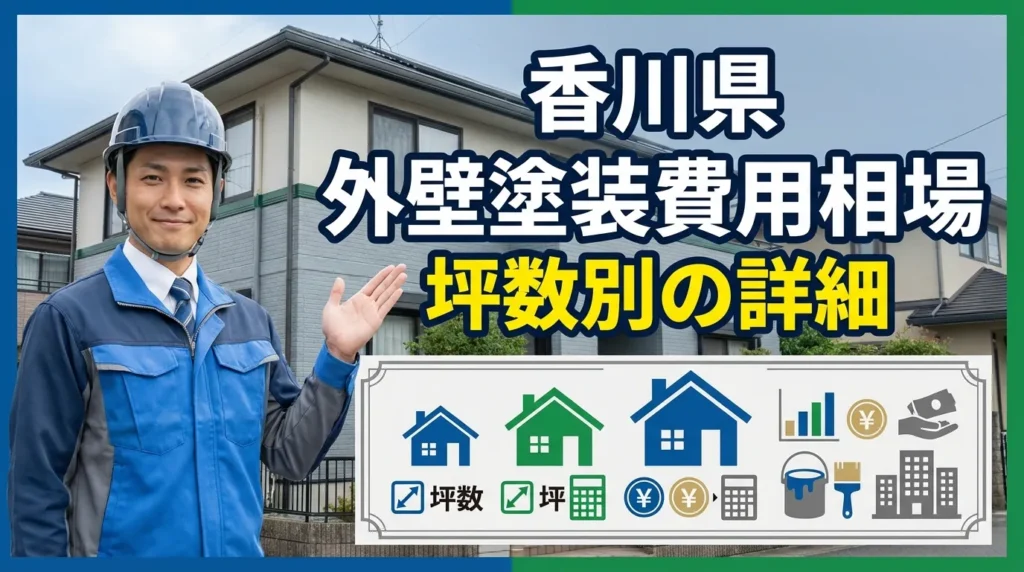 香川県での外壁塗装費用相場【坪数別詳細】