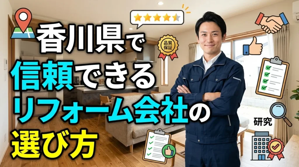 香川県で信頼できるリフォーム会社の選び方