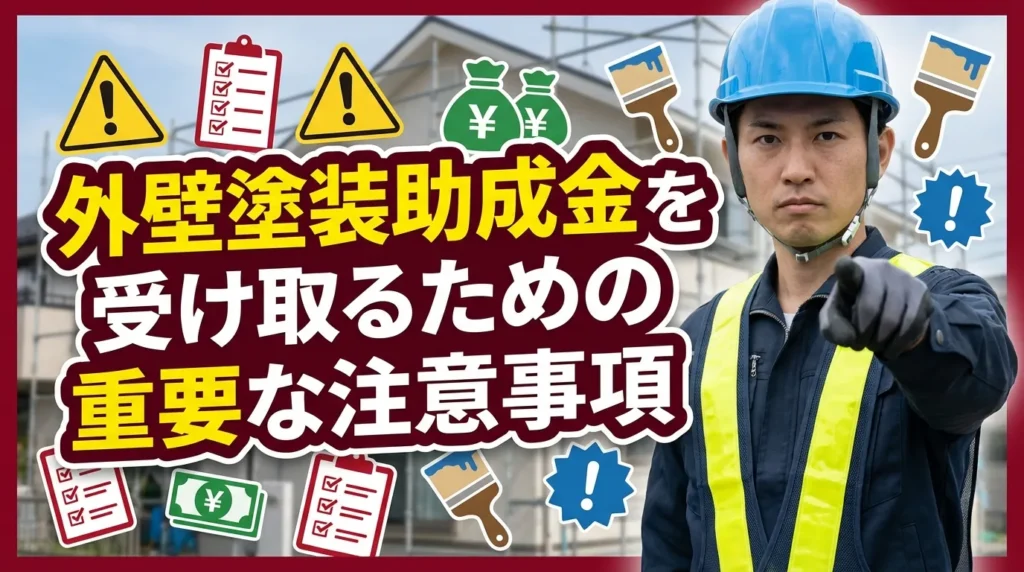 香川県で外壁塗装の助成金を受け取るための重要な注意事項