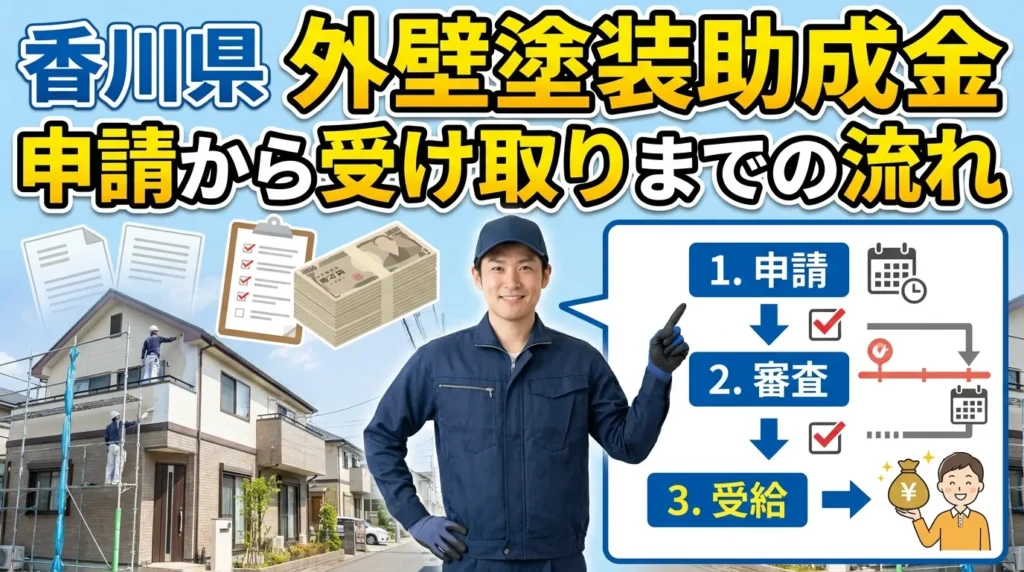 香川県で外壁塗装の助成金申請から受け取りまでの完全ガイド