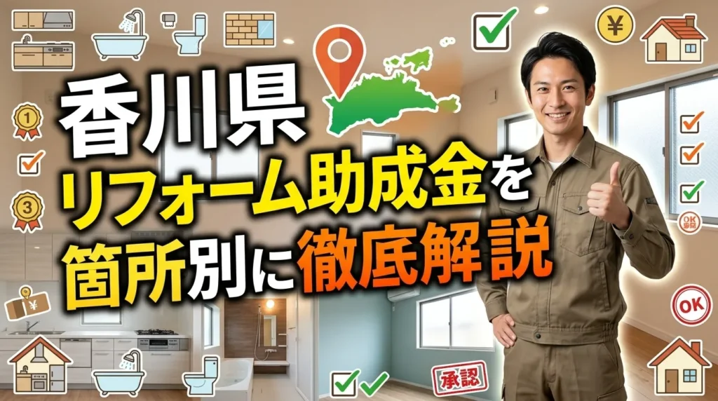 香川県のリフォーム助成金を箇所別に徹底解説