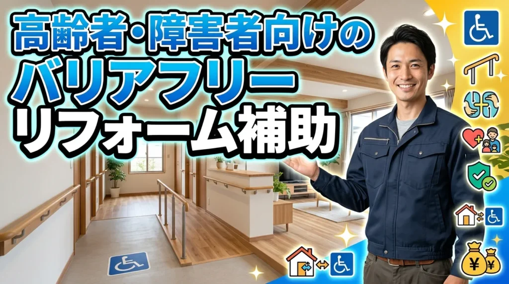 高齢者・障害者向けのバリアフリーリフォーム補助