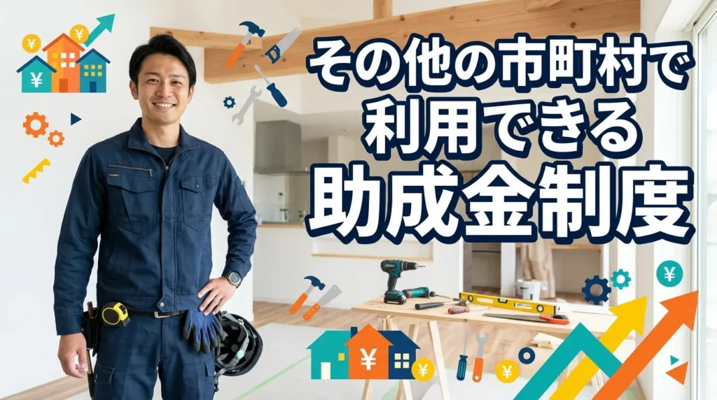 その他の市町村で利用できる助成金制度