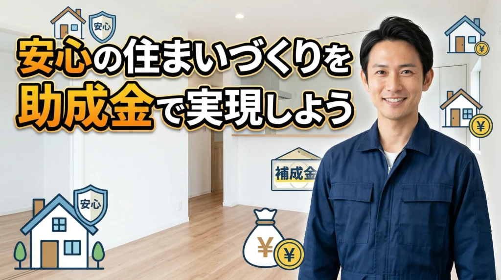 まとめ 安心の住まいづくりを助成金で実現しましょう