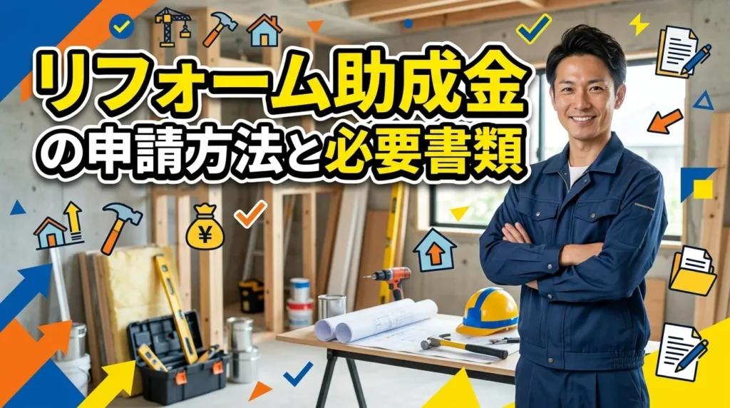 リフォーム助成金の申請方法と必要書類