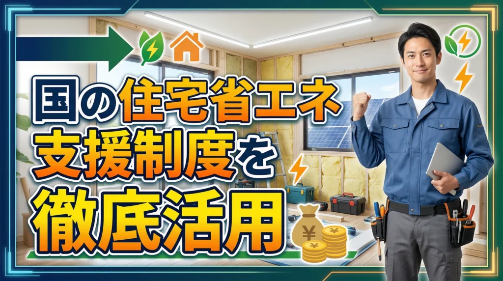 国の住宅省エネ支援制度を徹底活用